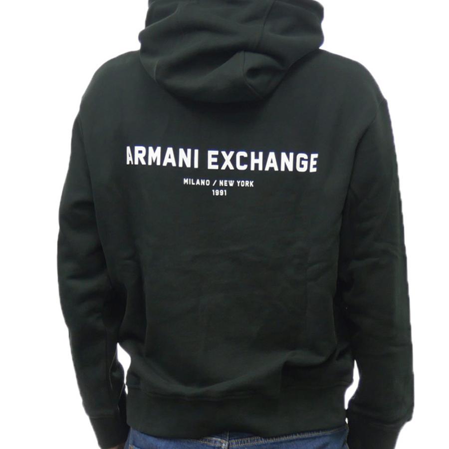 ARMANI EXCHANGE アルマーニ エクスチェンジ A/X メンズジップアップパーカー XM000223 AF12656 ブラック