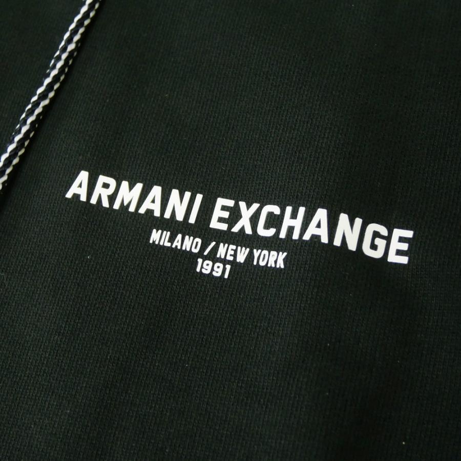 ARMANI EXCHANGE アルマーニ エクスチェンジ A/X メンズジップアップパーカー XM000223 AF12656 ブラック