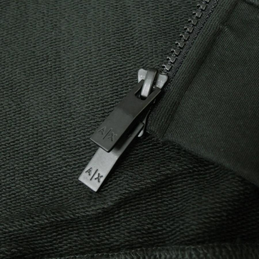 ARMANI EXCHANGE アルマーニ エクスチェンジ A/X メンズジップアップパーカー XM000223 AF12656 ブラック