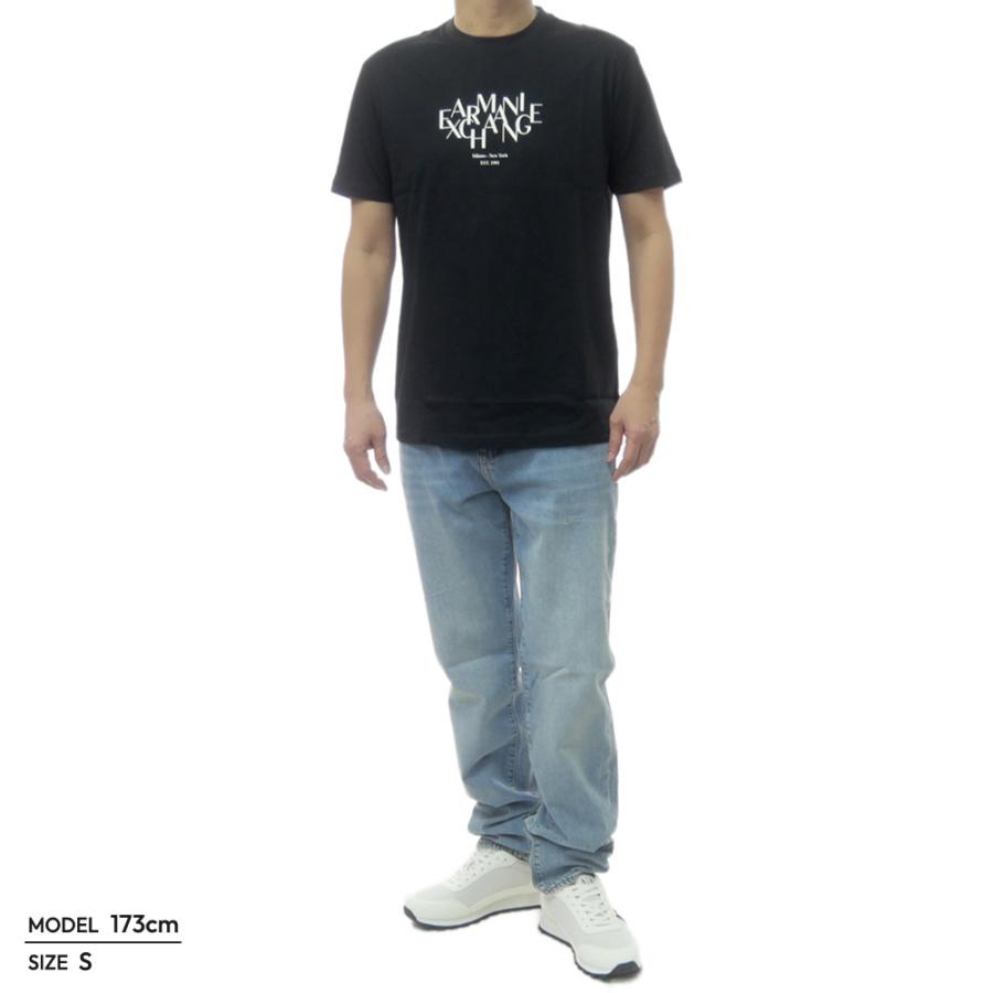ARMANI EXCHANGE アルマーニエクスチェンジ A/X メンズクルーネックTシャツ XM002782 AF10356 ブラック 定番人気商品の画像