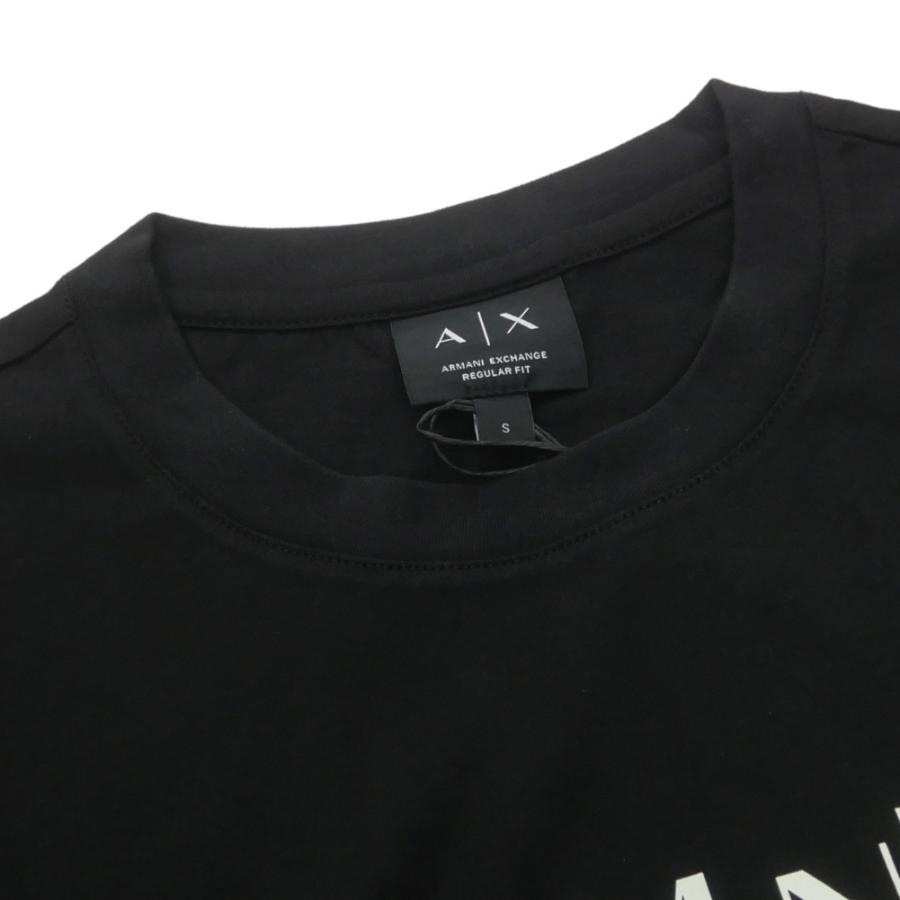 ARMANI EXCHANGE アルマーニエクスチェンジ A/X メンズクルーネックTシャツ XM002782 AF10356 ブラック 定番人気商品の画像