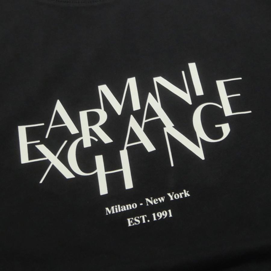 ARMANI EXCHANGE アルマーニエクスチェンジ A/X メンズクルーネックTシャツ XM002782 AF10356 ブラック 定番人気商品の画像