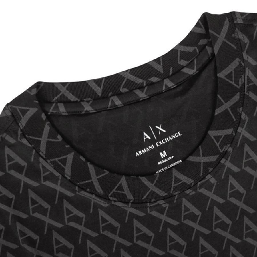 ARMANI EXCHANGE アルマーニ エクスチェンジ A/X メンズクルーネックTシャツ XM001228 AF10356 ブラック 定番人気商品の画像