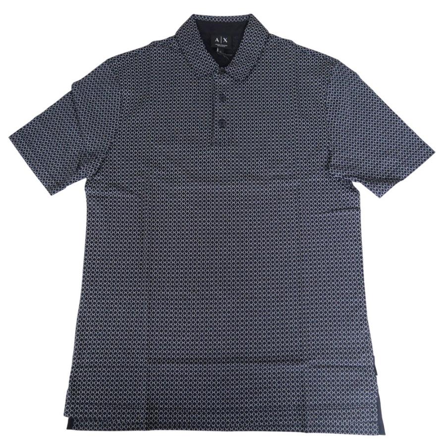 ARMANI EXCHANGE アルマーニ エクスチェンジ A/X メンズポロシャツ XM000735 AF10356 ネイビー 2026春夏新作の画像