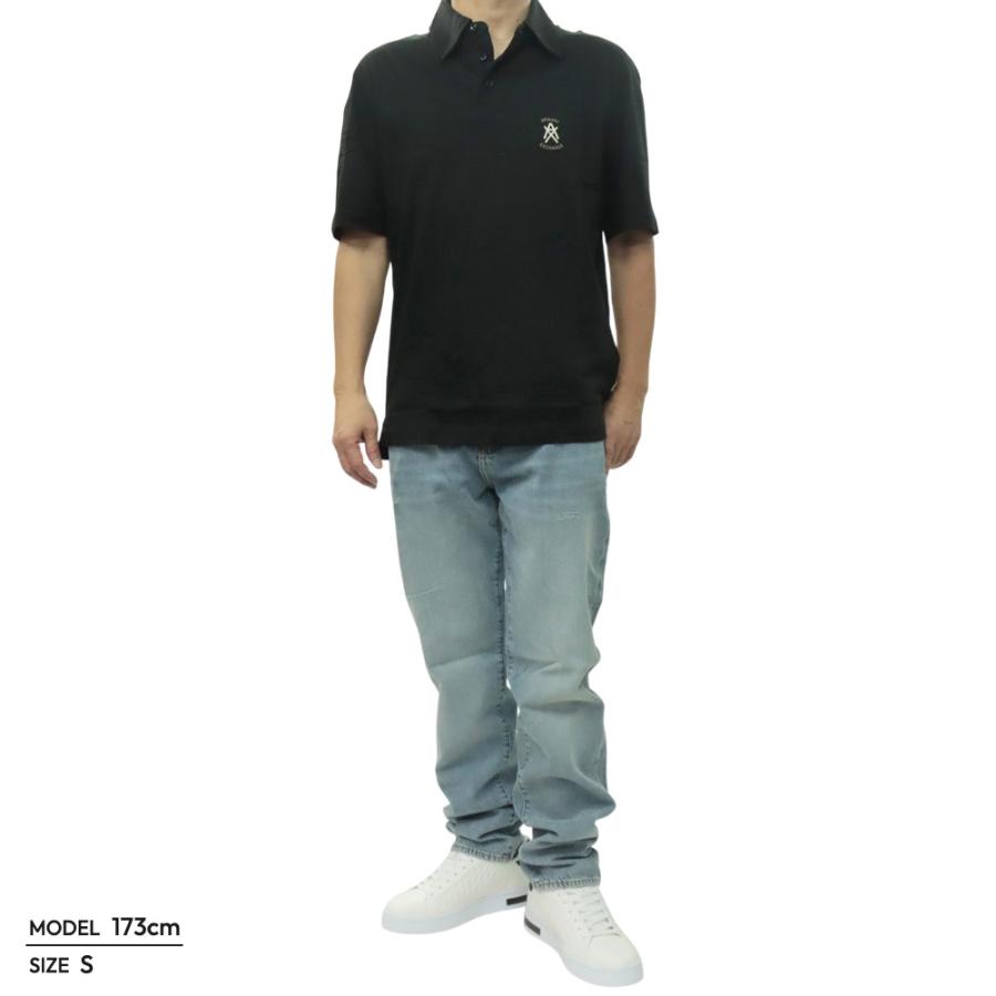 ARMANI EXCHANGE アルマーニ エクスチェンジ A/X メンズポロシャツ XM002209 AF10364 ブラック 2026春夏新作の画像