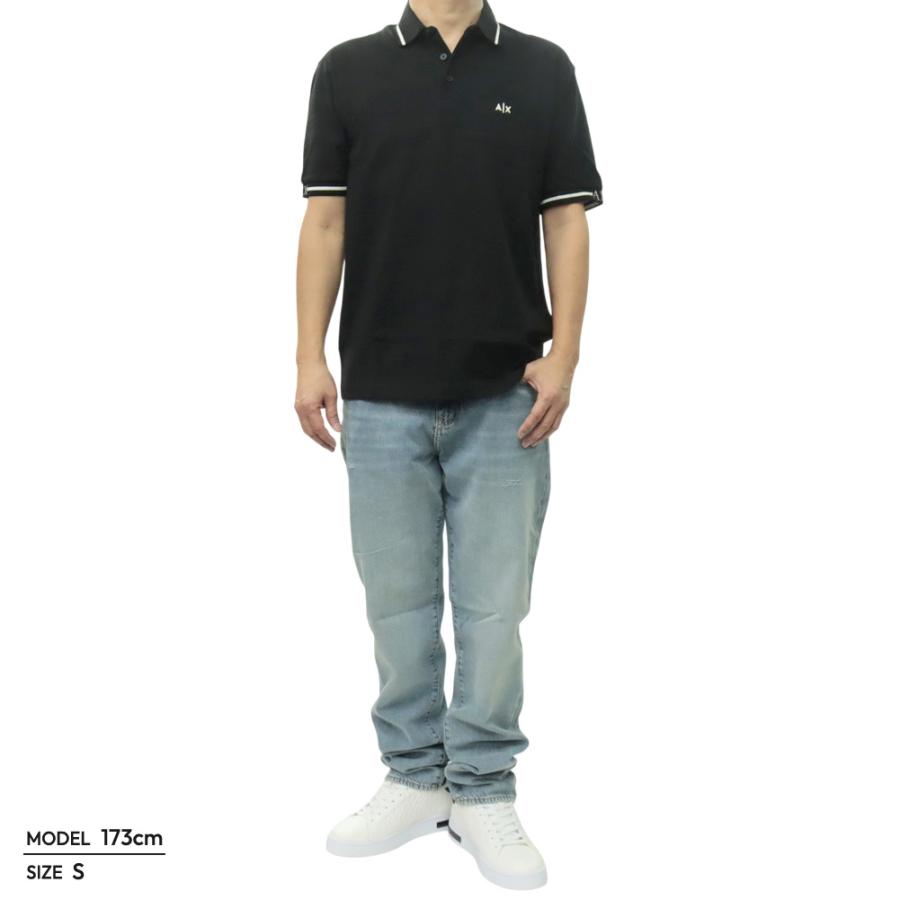 ARMANI EXCHANGE アルマーニ エクスチェンジ A/X メンズポロシャツ XM002356 AF13026 ブラック 2026春夏新作の画像