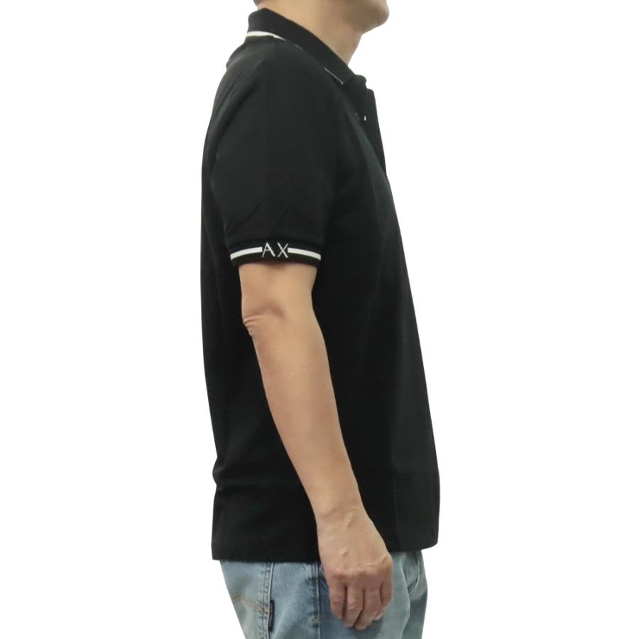 ARMANI EXCHANGE アルマーニ エクスチェンジ A/X メンズポロシャツ XM002356 AF13026 ブラック 2026春夏新作の画像