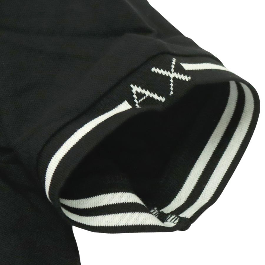 ARMANI EXCHANGE アルマーニ エクスチェンジ A/X メンズポロシャツ XM002356 AF13026 ブラック 2026春夏新作の画像