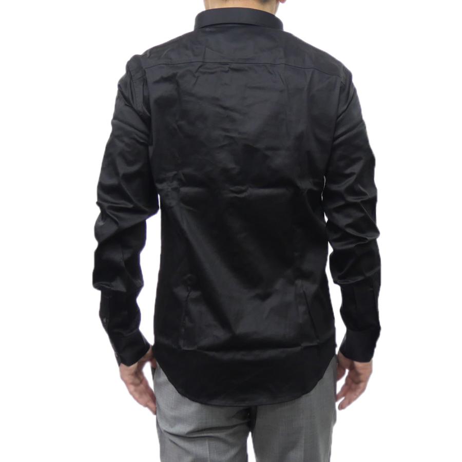 ARMANI EXCHANGE アルマーニ エクスチェンジ A/X メンズドレスシャツ 8NZCBD ZN10Z9 ブラック 定番人気商品の画像