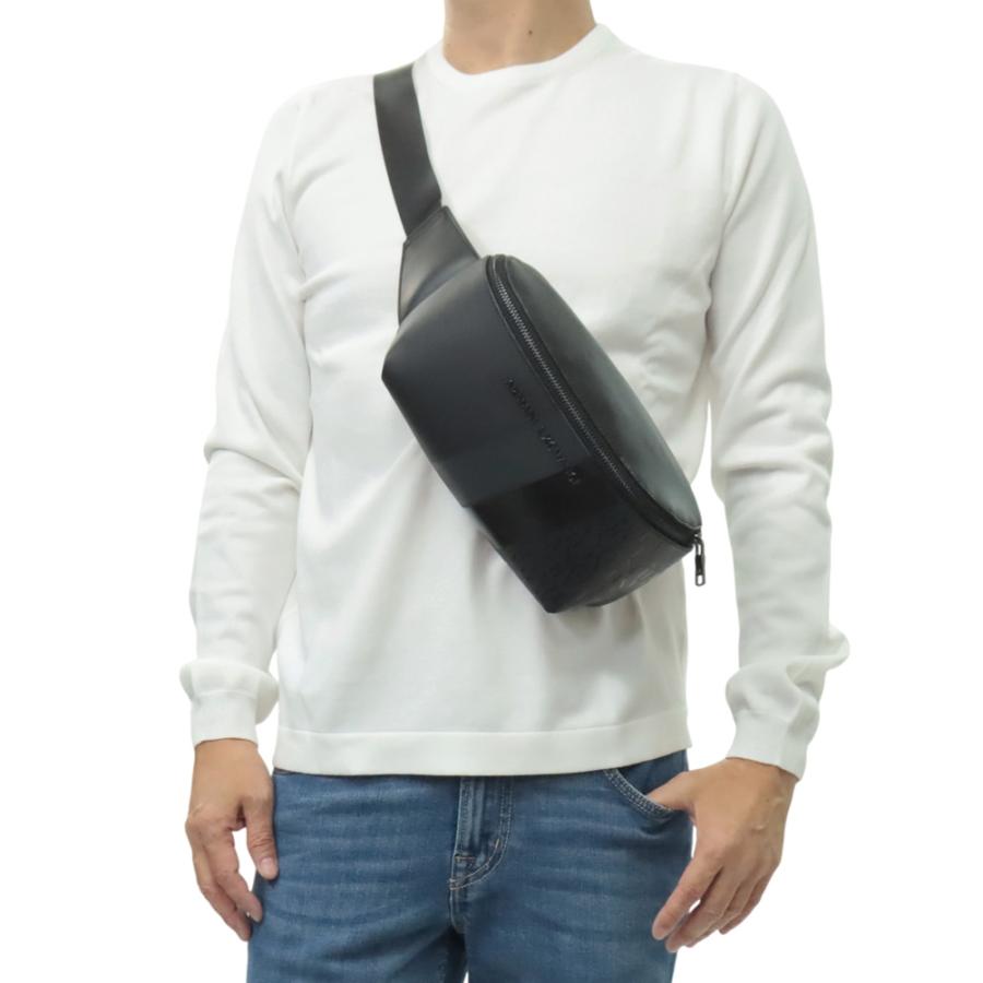 翔太　美品　アルマーニ　ブラック ボディバッグ ARMANI EXCHANGE アルマーニ エクスチェンジ A/X メンズボディバッグ