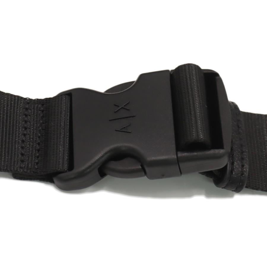 ARMANI EXCHANGE アルマーニ エクスチェンジ A/X メンズ ボディバッグ XM000848 AF12134 ブラック 2026春夏新作の画像