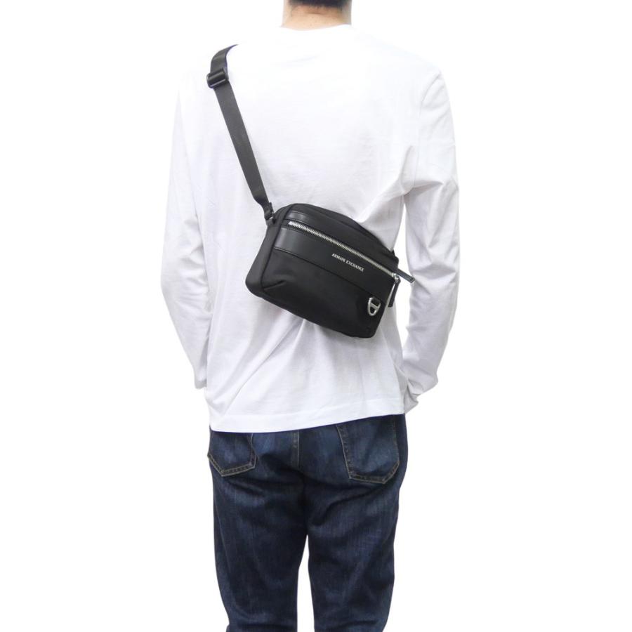 ARMANI EXCHANGE アルマーニ エクスチェンジ A/X メンズショルダーバッグ XM002535 AF22538 ブラック 2026春夏新作の画像