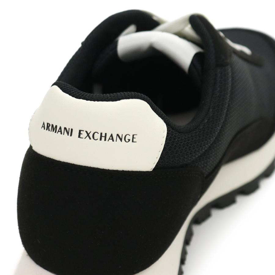 ARMANI EXCHANGE アルマーニ エクスチェンジ A/X メンズローカットスニーカー XM001960 AF19388 ブラック 定番人気商品の画像