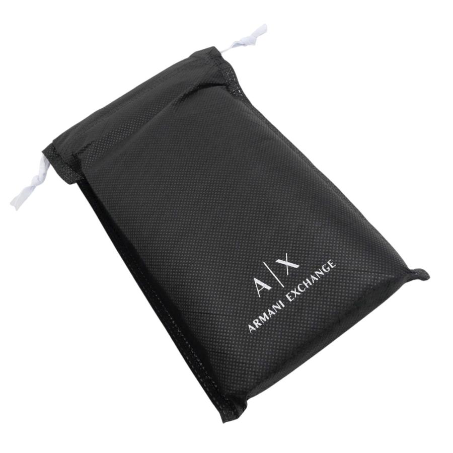 ARMANI EXCHANGE アルマーニ エクスチェンジ A/X レディースラウンドファスナー長財布（小銭入れ付き） XW001606 AF15774 ブラック 定番人気商品の画像