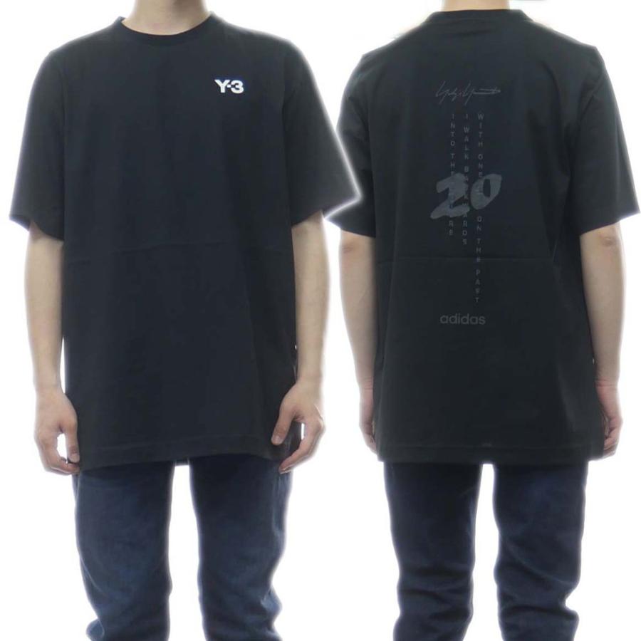 ADIDAS Y-3 アディダスワイスリー ユニセックスクルーネックTシャツ HG8796 / U CH1 COMMERATIVE SS TEE ブラック｜tre-style