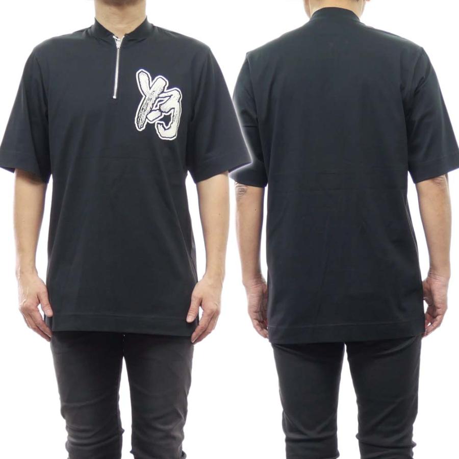 Y-3 ADIDAS アディダスワイスリー メンズハーフジップネックTシャツ 