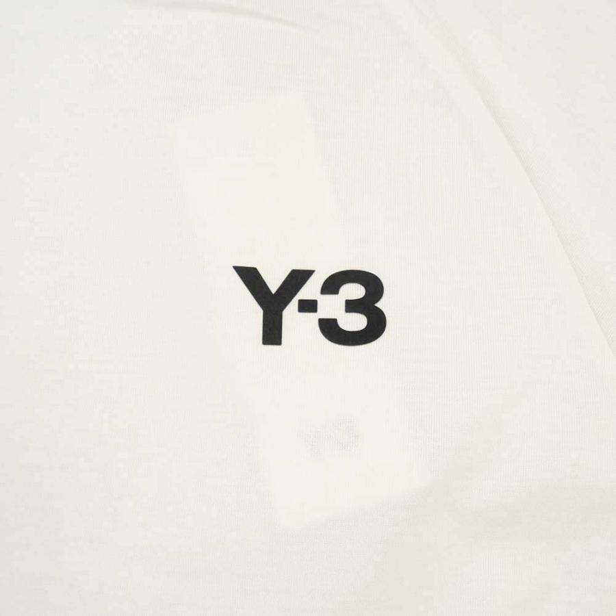 旧作お買い得セール！ ADIDAS Y-3 アディダスワイスリー Tシャツ メンズ コットン 綿100％ 長袖 モックネック ロンT IA1421 / 3S LS TEE オフホワイト Y-3 ADIDAS アディダスワイスリー メンズモックネックロングTシャツ