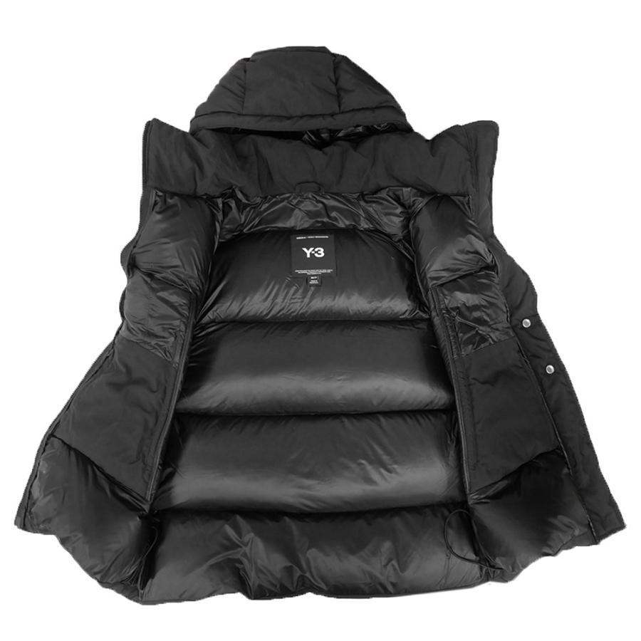 Y-3 ワイスリー☆ダウンベスト ブラック フード着脱可 XS 【公式通販】