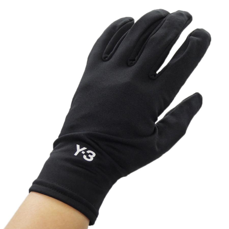 Y-3 ワイスリー メンズグローブ JI7506 / RUN GLOVES ブラック : TRE