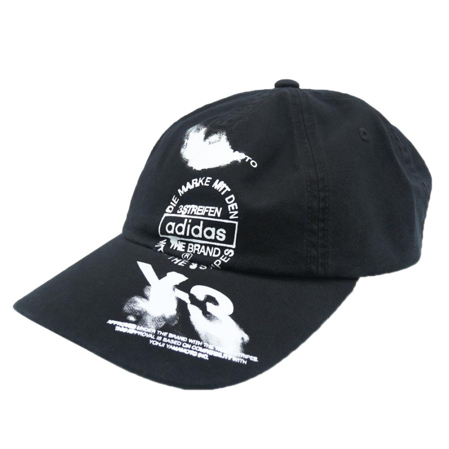 ADIDAS Y-3 アディダスワイスリー メンズキャップ KC3339 / Y-3 GRAPHIC CAP ブラック 2025秋冬新作 Y-3 ADIDAS アディダスワイスリー メンズキャップ KC3339 / GRAPHIC