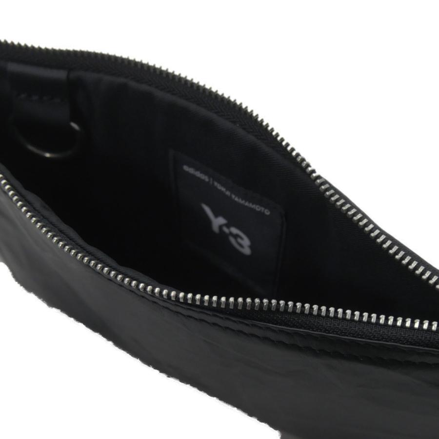 Y-3 ワイスリー メンズ レザー ポーチ JD2896 POUCH ブラック ロゴ 型