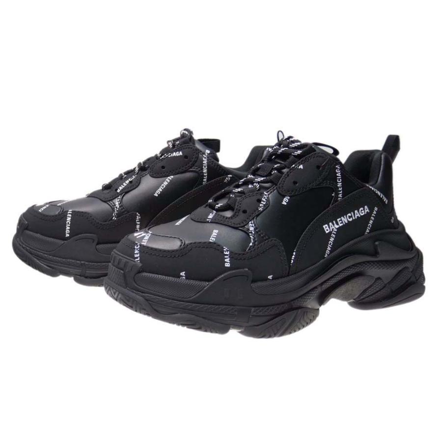 超目玉 12月 バレンシアガ Balenciaga メンズミッドカットスニーカー Triple S Sneaker W2fs4 ブラック 21秋冬新作 スニーカー