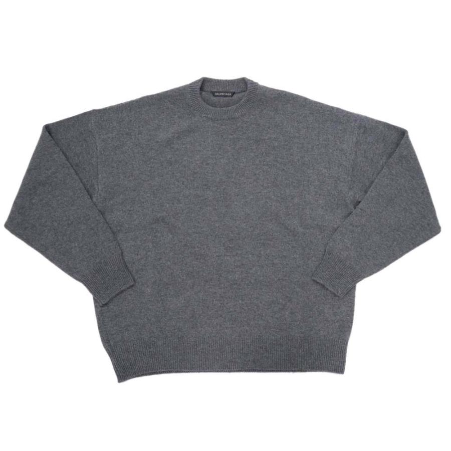 BALENCIAGA バレンシアガ　グレー　ロゴニットセーター　Sサイズ BALENCIAGA バレンシアガ グレー ロゴニットセーター Sサイズ