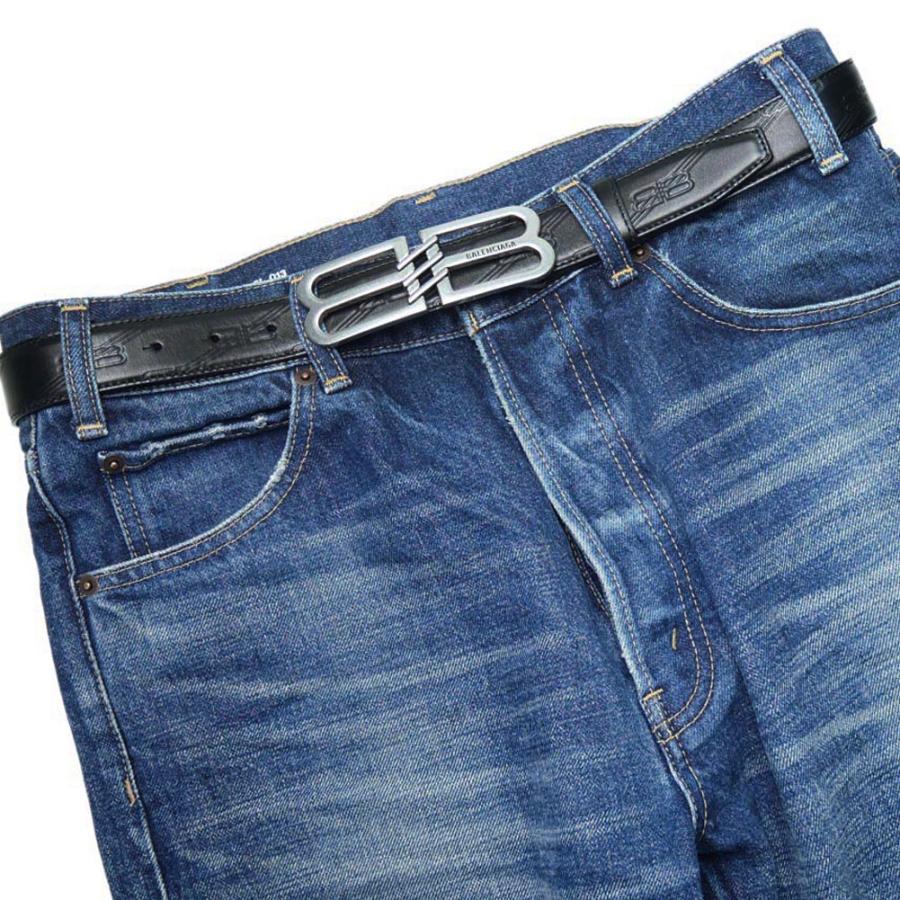 BALENCIAGA バレンシアガ メンズレザーベルト 703098 210JX / BB BALENCIAGA バレンシアガ メンズレザーベルト 703098 210JX / BB