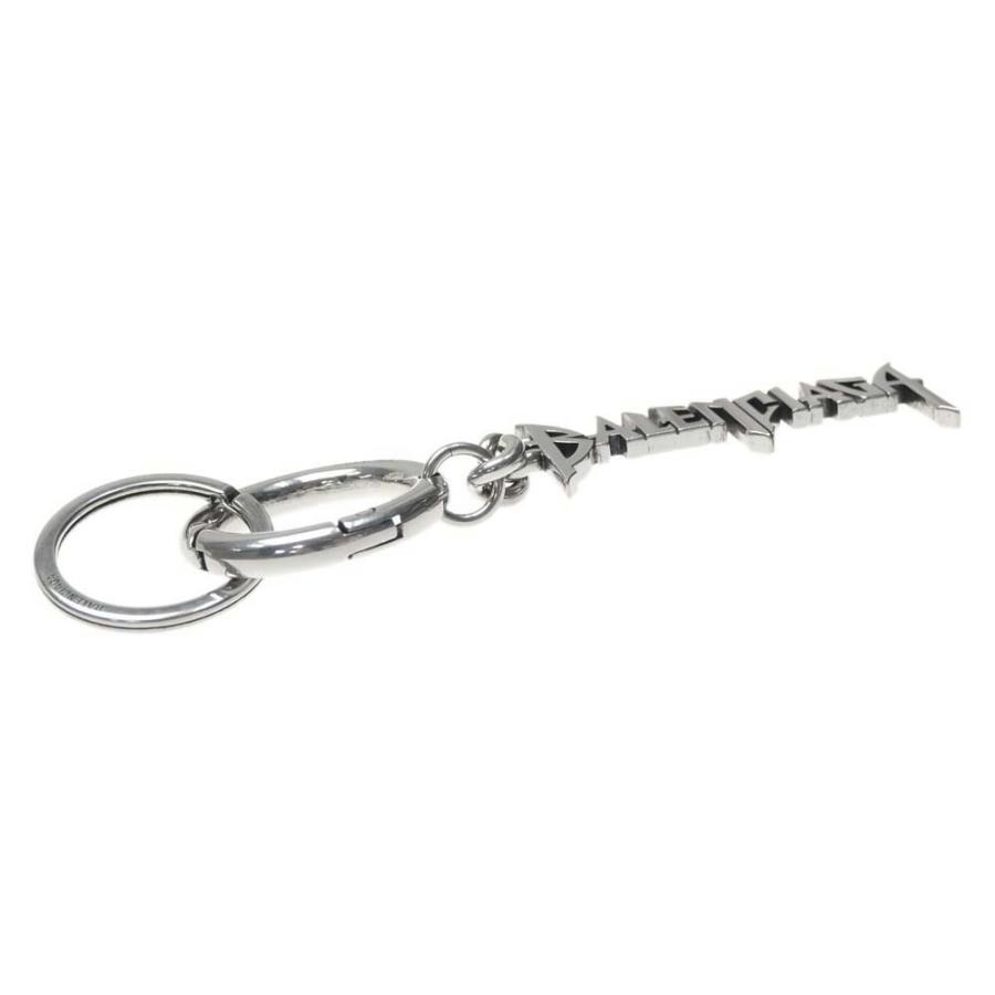 BALENCIAGA バレンシアガ メンズキーリング/キーホルダー 788290 TZ6ZI / TYPO METAL KEYRING シルバー /2024春夏新作｜tre-style｜03