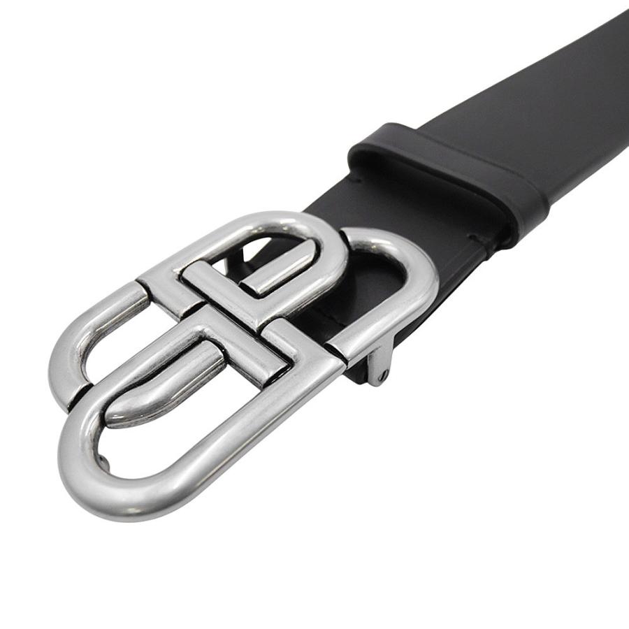 2025 秋冬新作！ BALENCIAGA バレンシアガ ベルト メンズ レザーベルト 674181 1CH0B / BB EXTRA BELT 40 ブラック BALENCIAGA（バレンシアガ） メンズレザーベルト 674181 1CH0B / BB