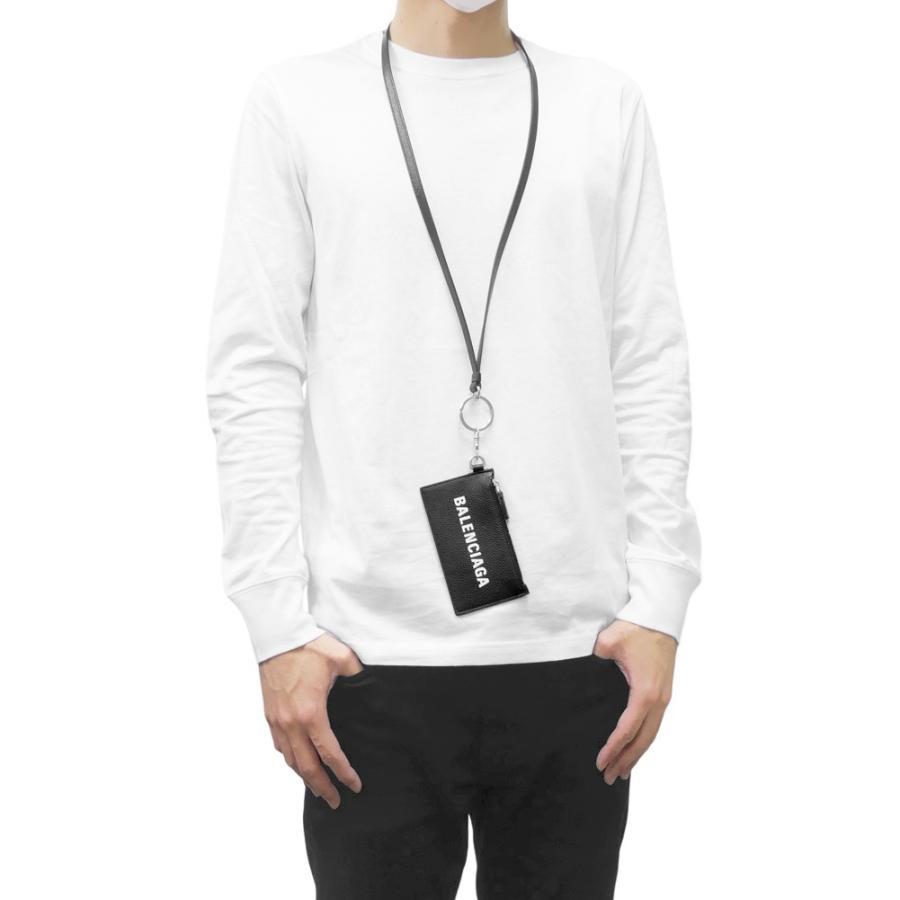 BALENCIAGA バレンシアガ メンズカードケース/ケース 594548 1IZI3 / CASH CA CASE ON KEYR ブラック 定番人気商品 BALENCIAGA（バレンシアガ） メンズカードケース/コインケース 594548
