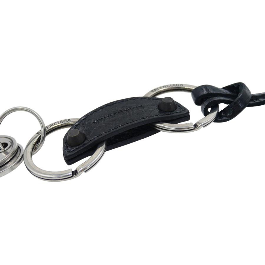 BALENCIAGA バレンシアガ　未使用美品　レザーブラックキーリング BALENCIAGA（バレンシアガ） メンズキーリング/キーホルダー 853747