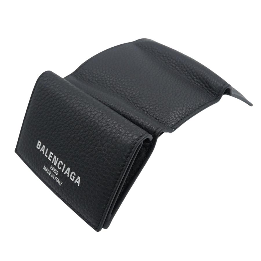 BALENCIAGA バレンシアガ メンズ三つ折り財布（小銭入れ付き） 853148 2ABV0 / CRDIT MINI WALLET ブラック 2026春夏新作の画像