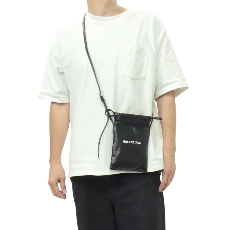 BALENCIAGA バレンシアガ メンズ フォンホルダーバッグ 852930 2ABH6 / SHOPPER PHONE HOLDER ARENALAMB AS ブラック 2026春夏新作の画像