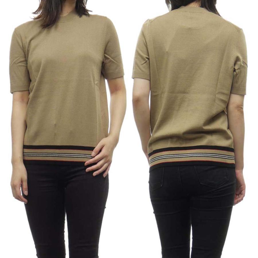 Burberry バーバリー レディース半袖ニット セーター Kasai K44 1 キャメル fw607 Tre Style 通販 Yahoo ショッピング