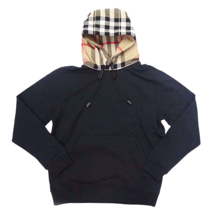 BURBERRY バーバリー メンズプルオーバーパーカー 8058117 1 / SAMUEL CHK ブラック｜tre-style｜02