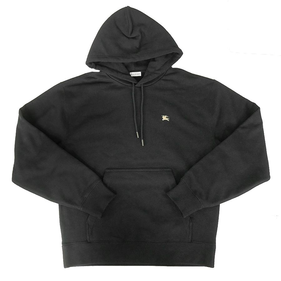 バーバリーブルーレーベル コットンニットパーカー ロゴ グレイ タオル