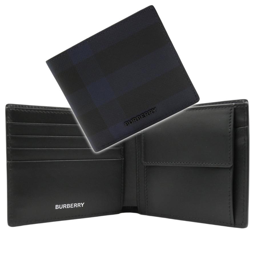BURBERRY 黒 レザー 財布 バーバリー 財布 BURBERRY 三つ折り財布 レザー ブラック黒 D