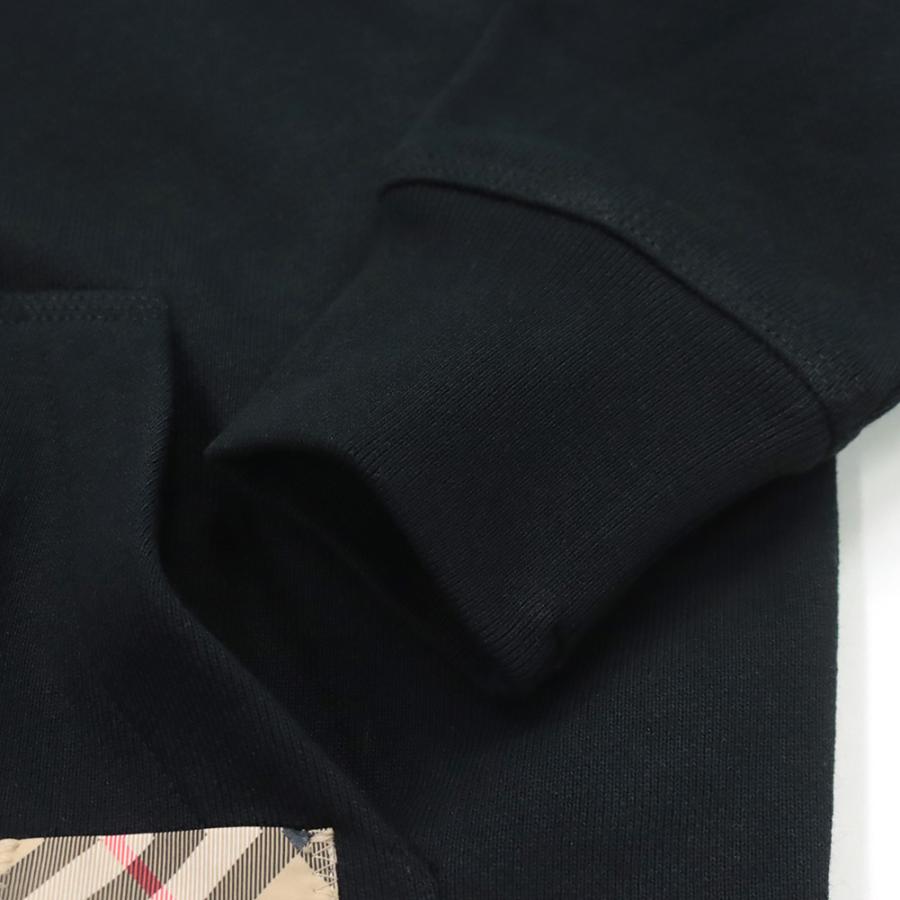 BURBERRY バーバリー メンズ ジップアップパーカー 81022761 / SP25-MW-FOR-2.6.120 ブラック 2026春夏新作の画像