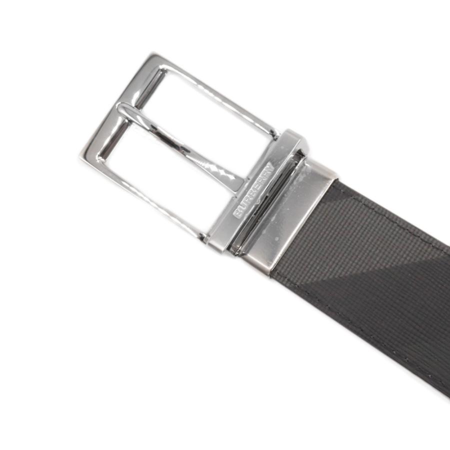 BURBERRY バーバリー リバーシブル メンズレザーベルト 80649591 / MB LOUIS 35 RVS BRT グレー 2026春夏新作の画像
