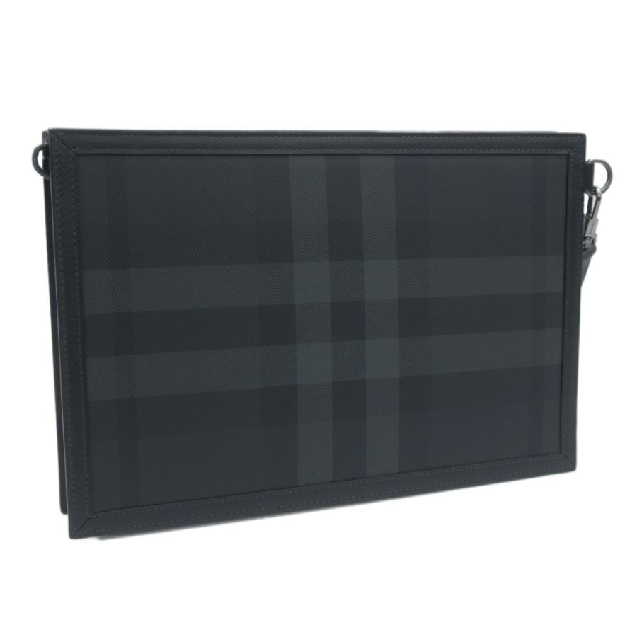 BURBERRY バーバリー メンズセカンドバッグ/ポーチバッグ 8070205 1 / MS FRAME POUCH BRT チャコール 2026春夏新作の画像