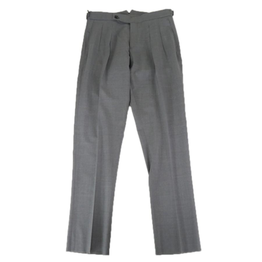 BERWICH スコッチ　グレー スラックス BERWICH ベルウィッチ Scotch VITALE BARBERIS CANONICO 2タック