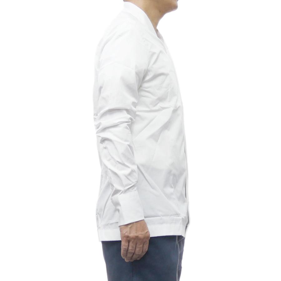 Bagutta（バグッタ） メンズ ノーカラー シャツ T099 / NOBU ホワイト
