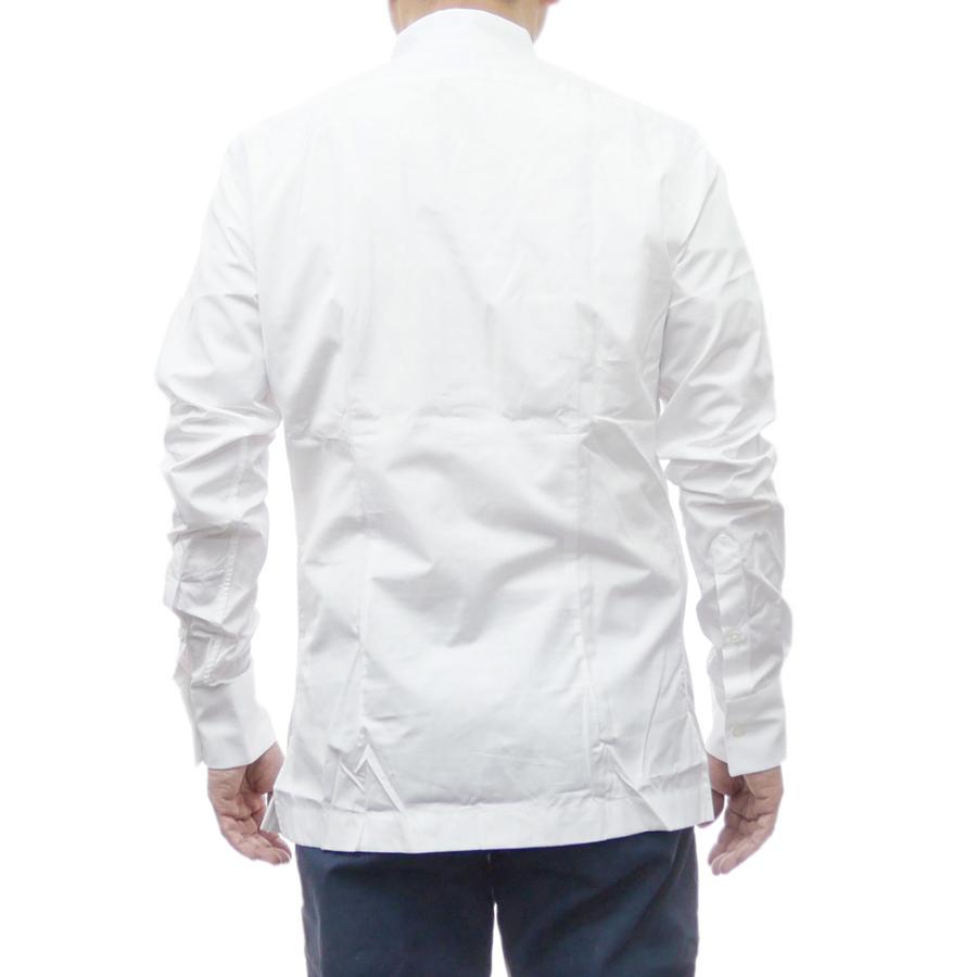 Bagutta（バグッタ） メンズ ノーカラー シャツ T099 / NOBU ホワイト
