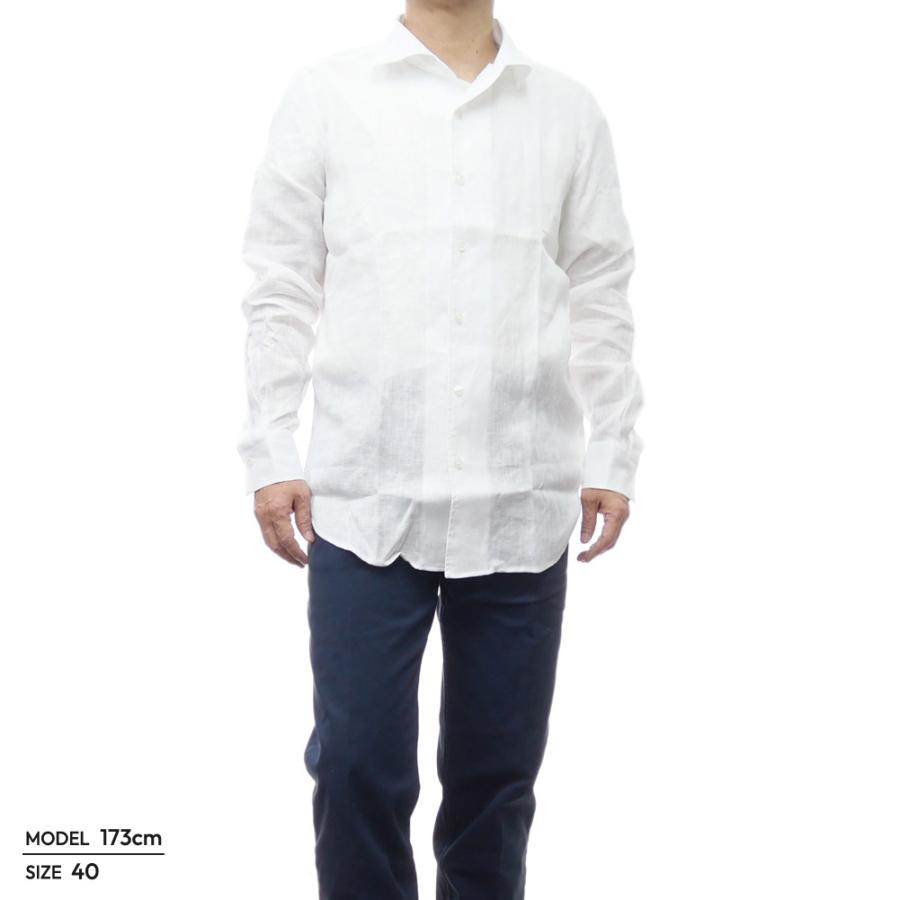 セールSS BAGUTTA バグッタ カジュアルシャツ メンズ T800 / CAPRI ホワイト Bagutta（バグッタ） メンズカジュアルシャツ T800 / CAPRI ホワイト