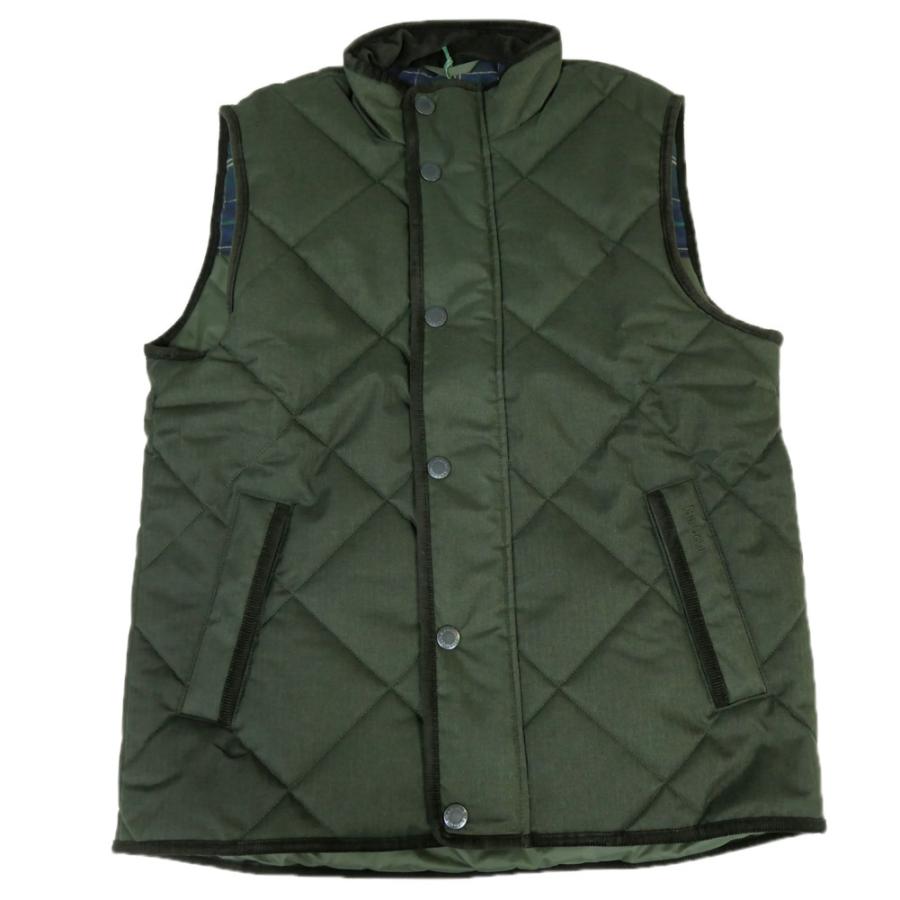 ライトグリーン キルティングベスト Barbour BARBOUR バブアー メンズキルティングベスト/ライナー