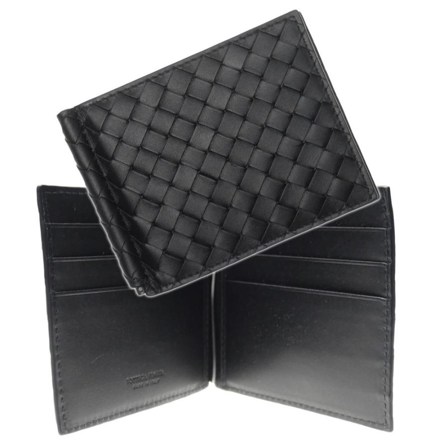 Bottega Veneta ボッテガヴェネタ メンズマネークリップ付き財布 V4651 ブラック 春夏新作 Jornaldopovaodf Com Br