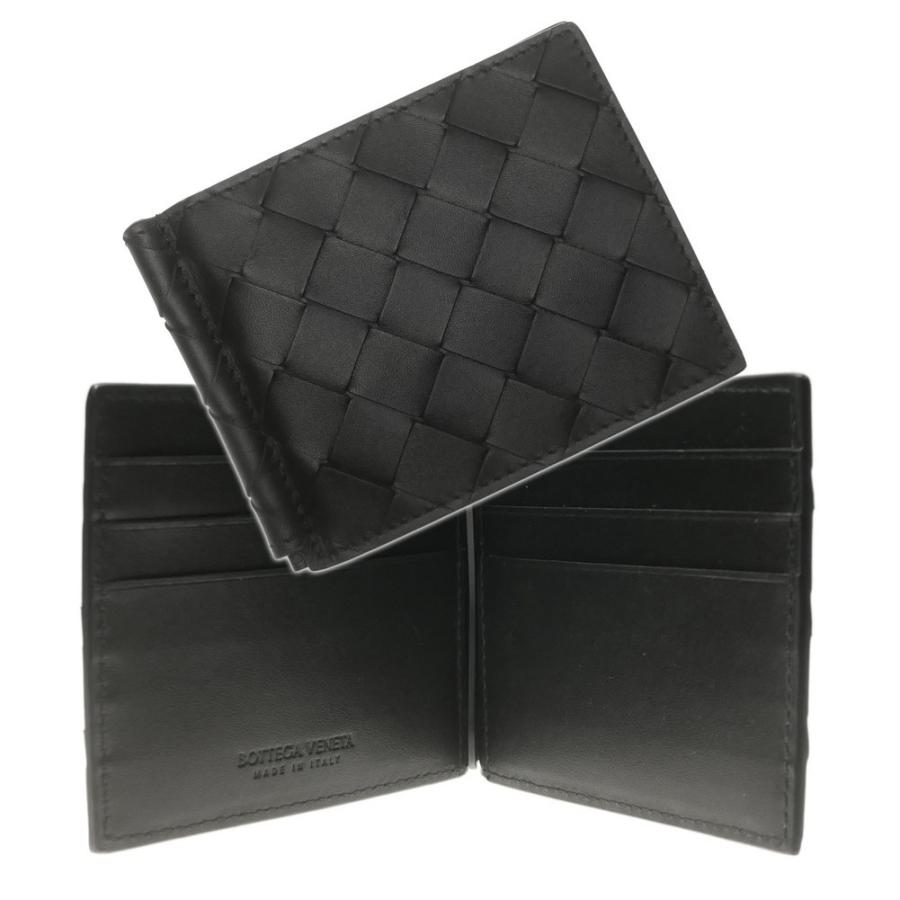 Bottega Veneta ボッテガヴェネタ メンズマネークリップ付き財布 Vcpq4 ブラック 春夏新作 Www Mogwaisoup Com
