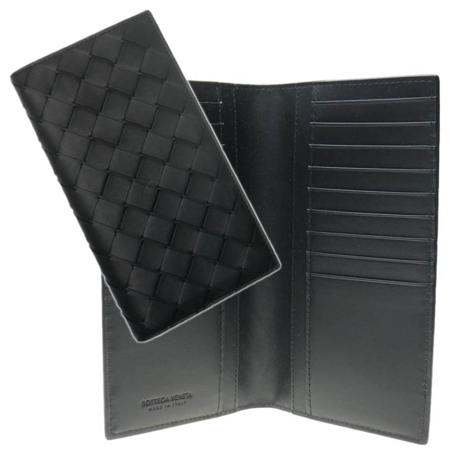 財布 二つ折り ブラックBOTTEGAVENETA ボッテガヴェネタ