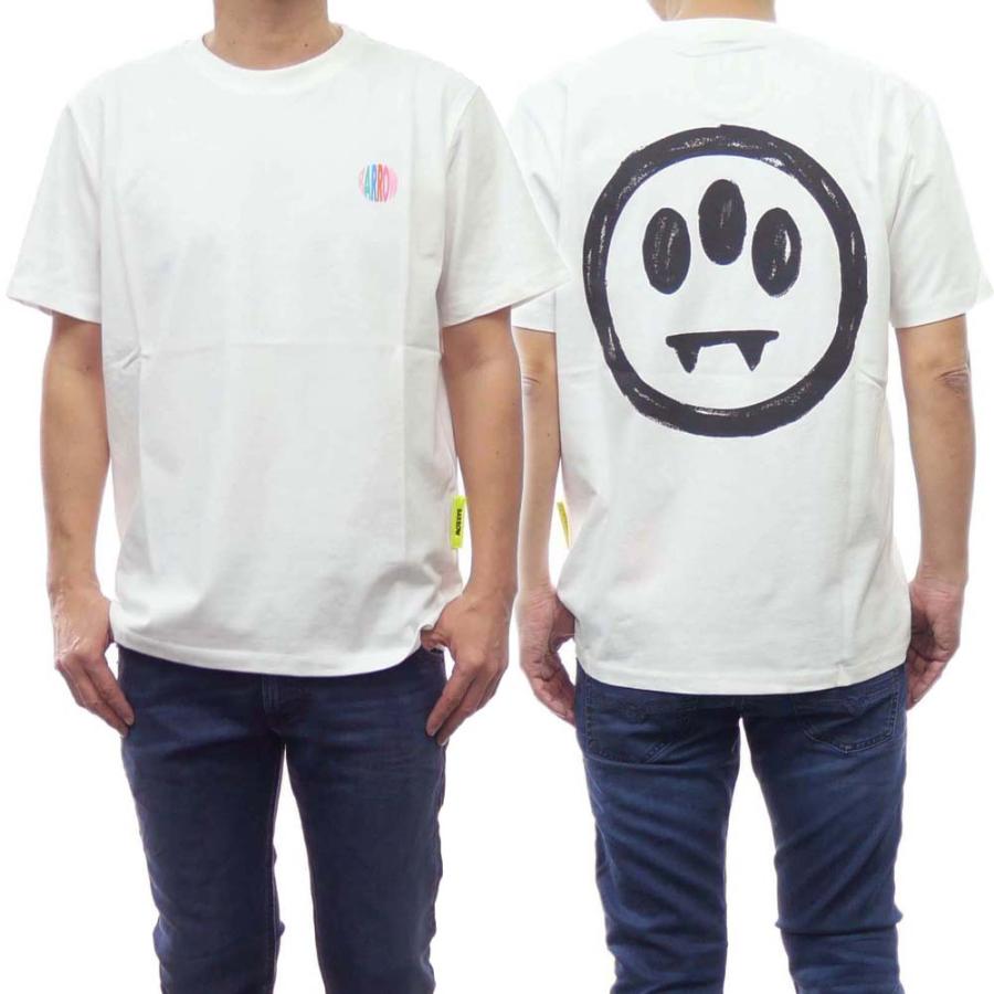 BARROW クルーネック Tシャツ ホワイト BARROW バロウ クルーネックTシャツ 034039 ホワイト : TRE